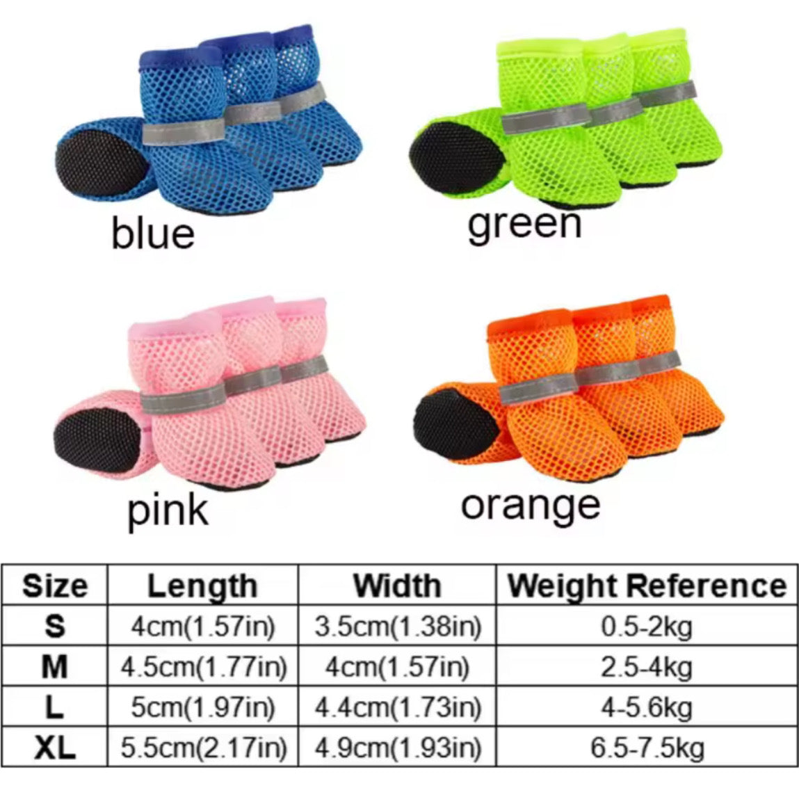 Scarpe in Rete Traspiranti per Cani
